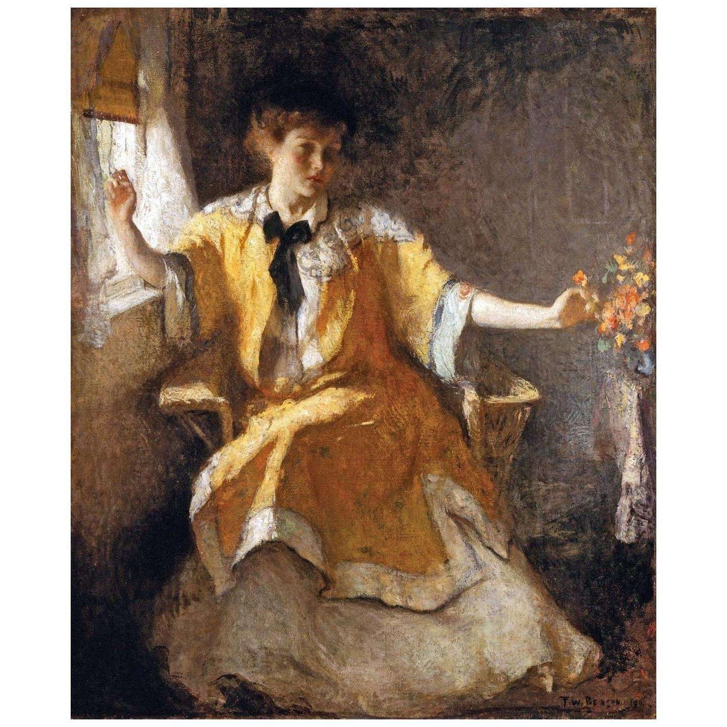  Frank Benson. Young Girl by a Window. 1911. Georgia Art Museum, Athens