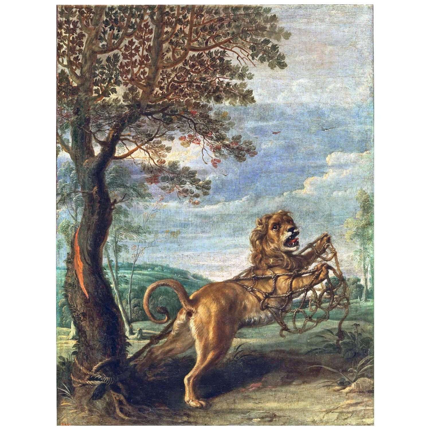  Frans Snyders. Lion and the Mouse. 1607. Museo del Prado Madrid