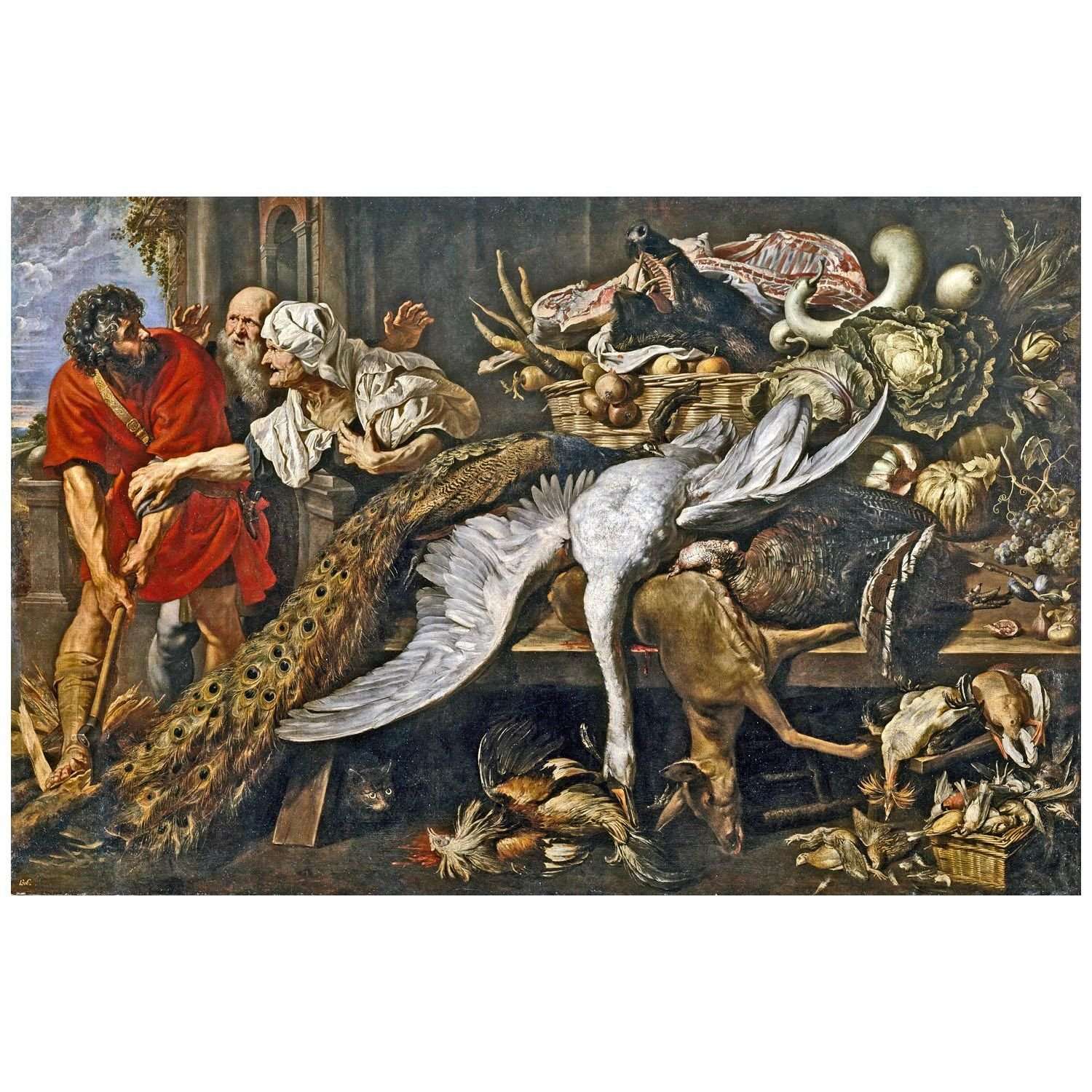  Frans Snyders, Peter Paul Rubens. The Recognition of Philopoemen. 1609. Prado