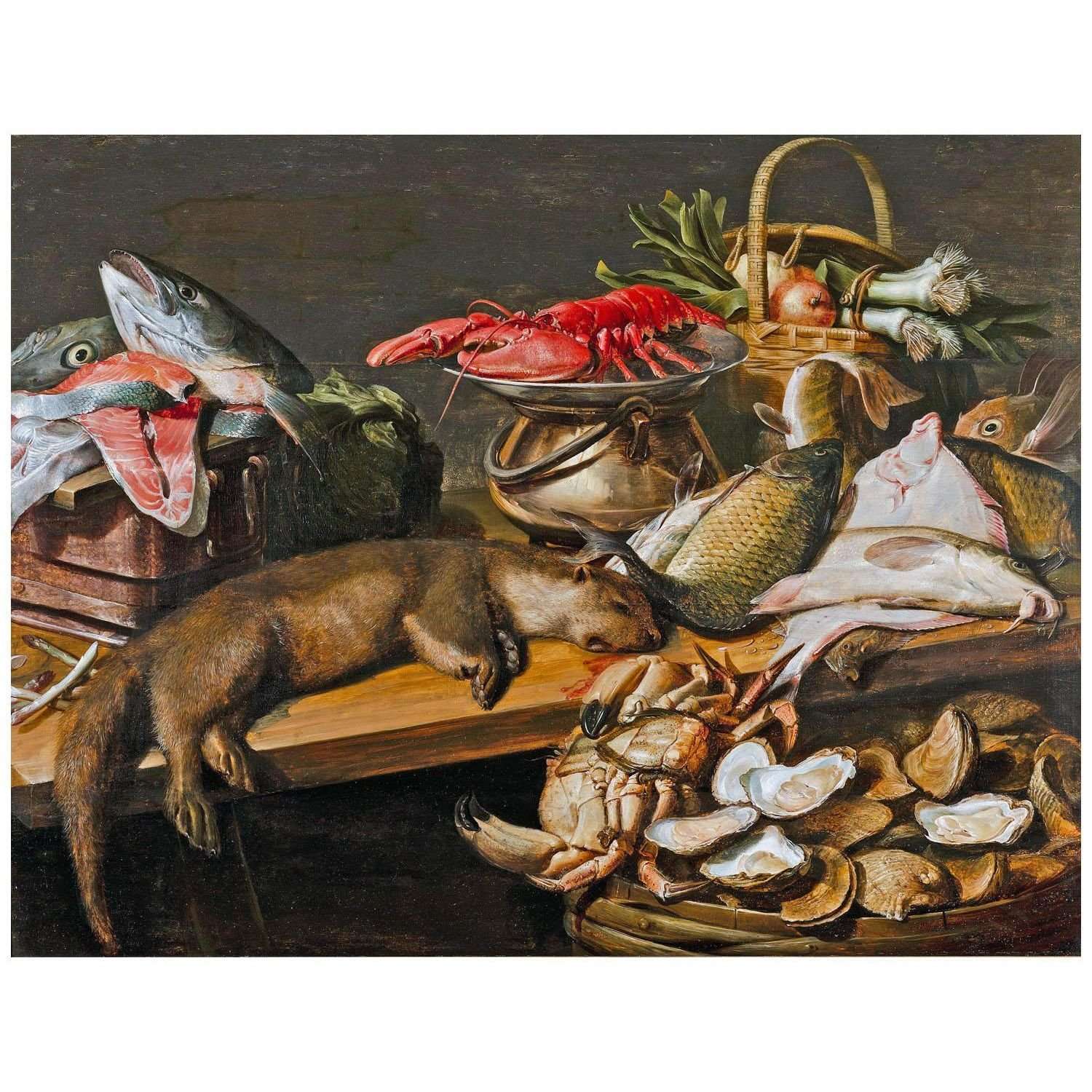  Frans Snyders. Still Life with a Beaver. 1610. Gemeentemuseum Delft