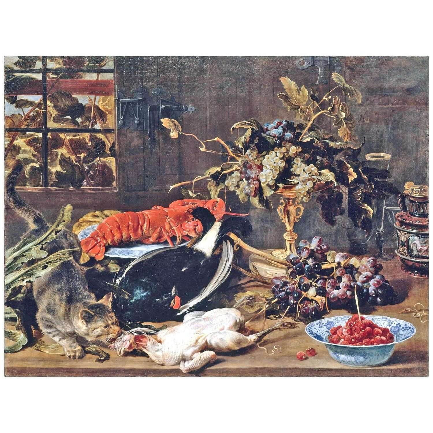  Frans Snyders. Still Life with Crab and Fruits. 1615. Gemaldegalerie Berlin