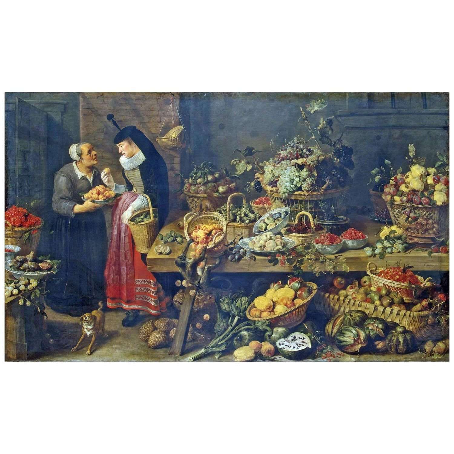  Frans Snyders. Fruit Stall. 1618-1621. Hermitage St. Petersburg