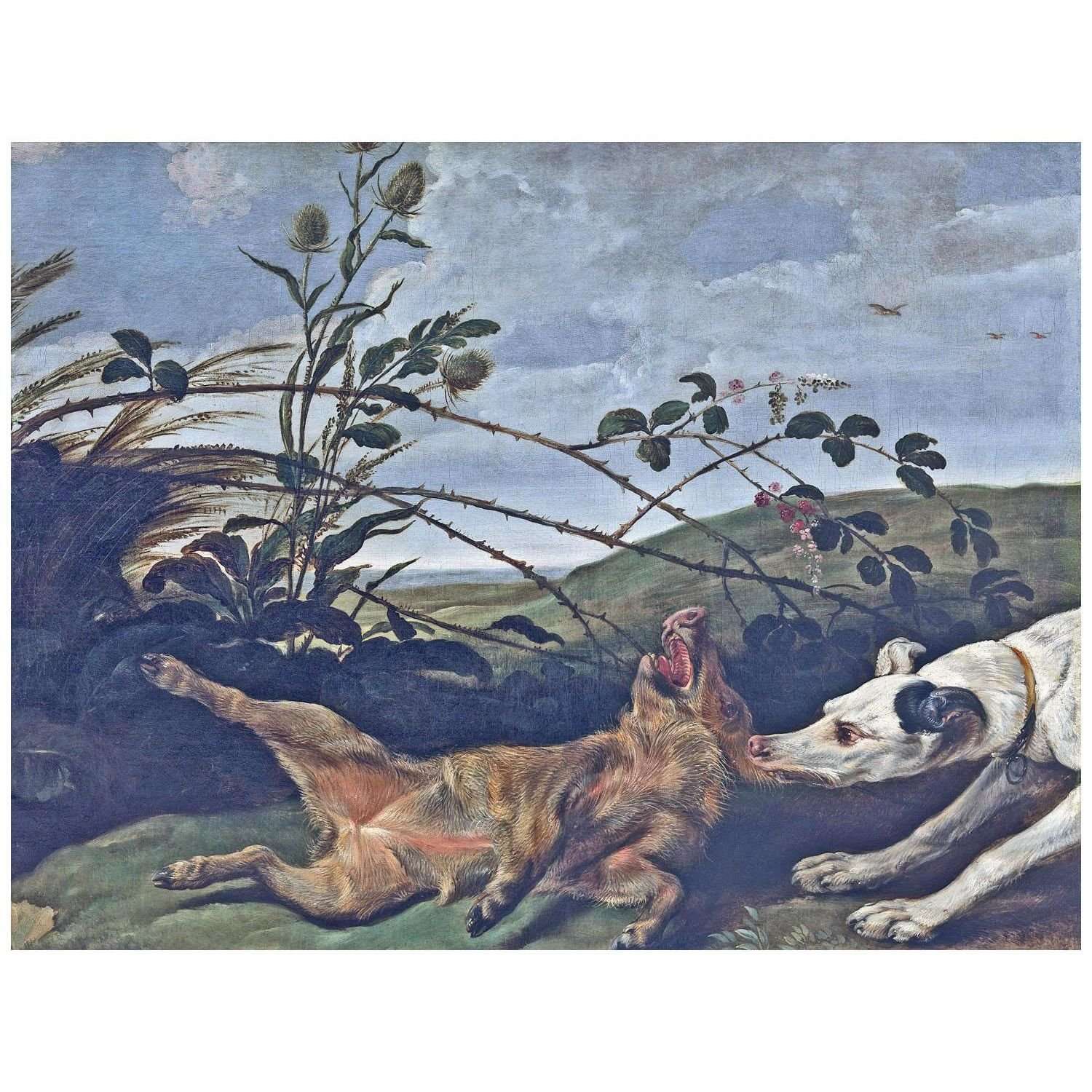  Frans Snyders. Dog Attacking Wild Boar Piglet. 1620. MSK Ghent
