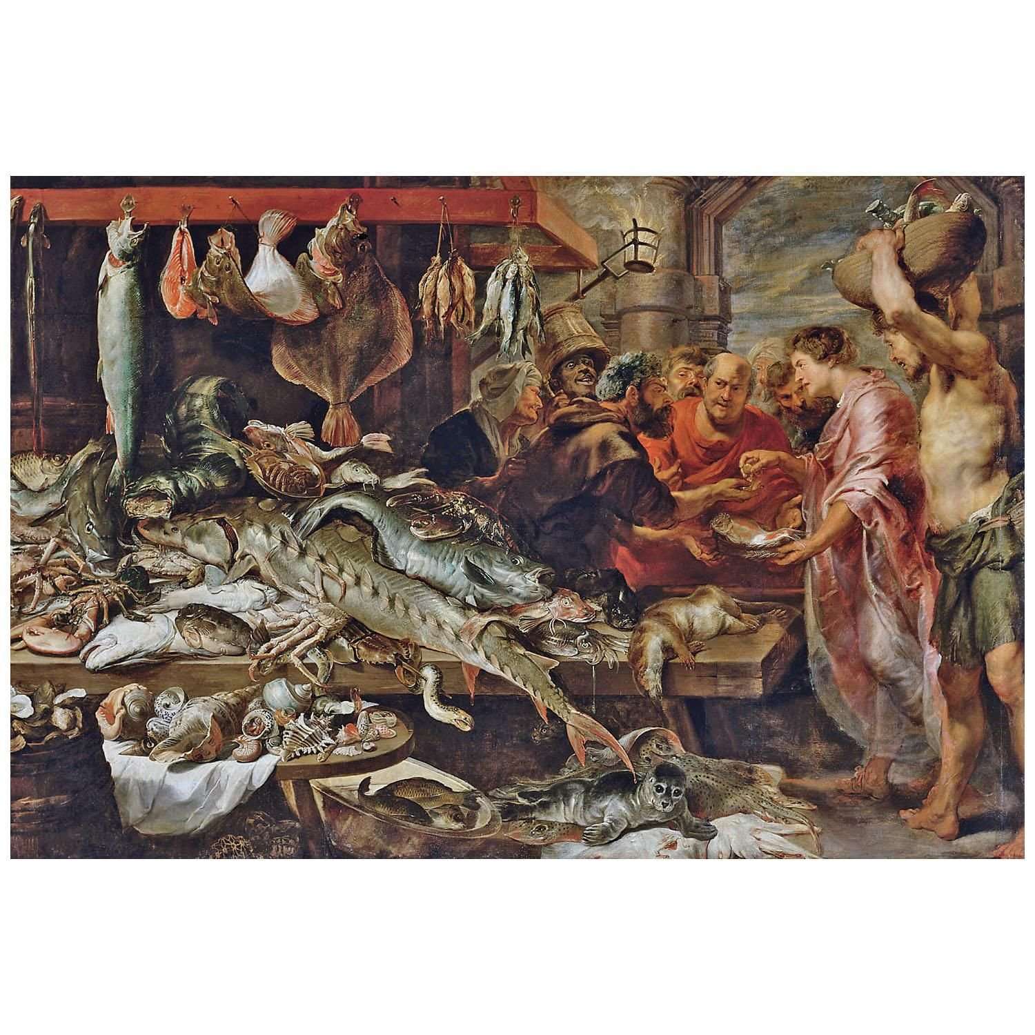  Frans Snyders, Anthony van Dyck. Fish Market. 1621. KHM Wien