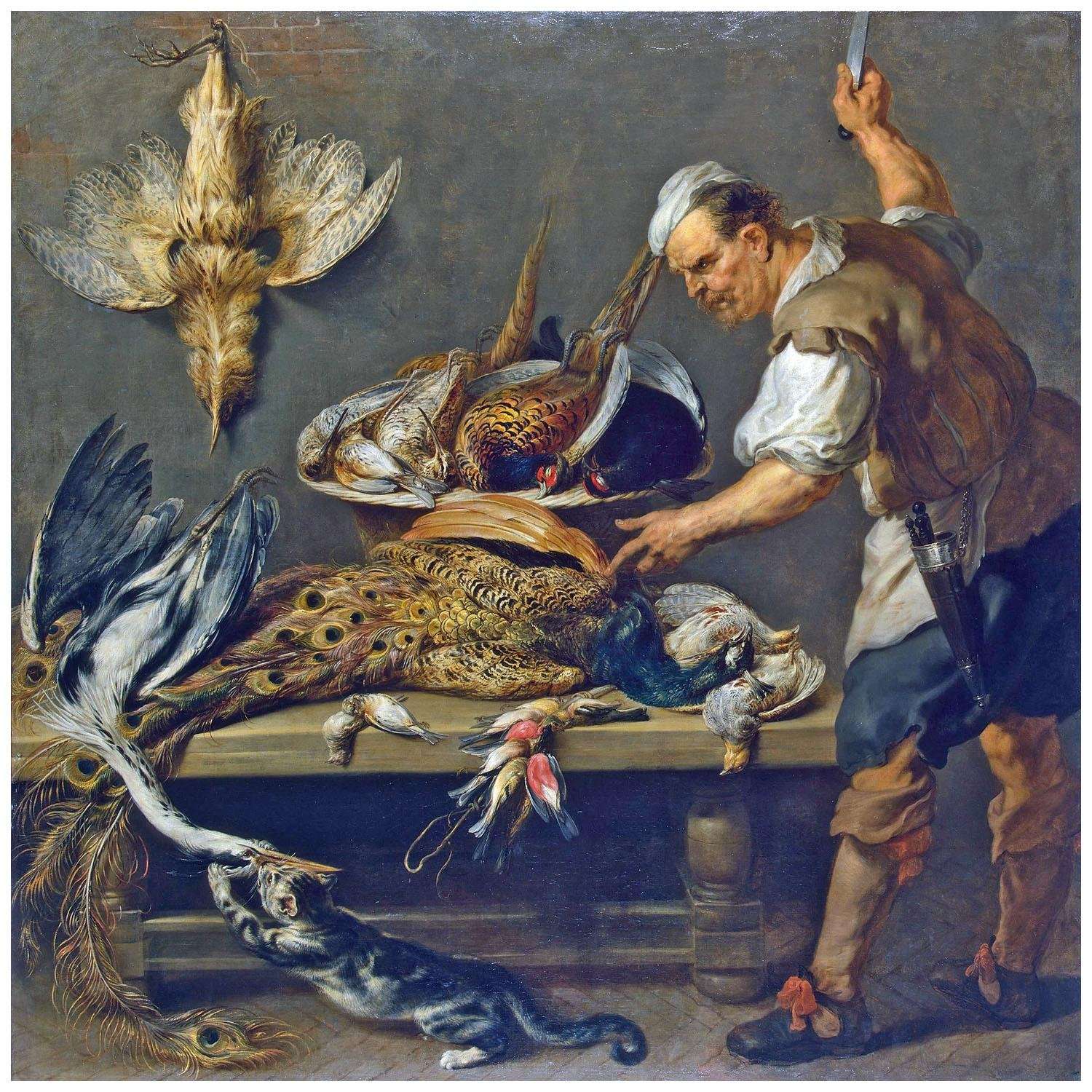  Frans Snyders. Cook at a Kitchen Table. 1634. Hermitage St. Petersburg
