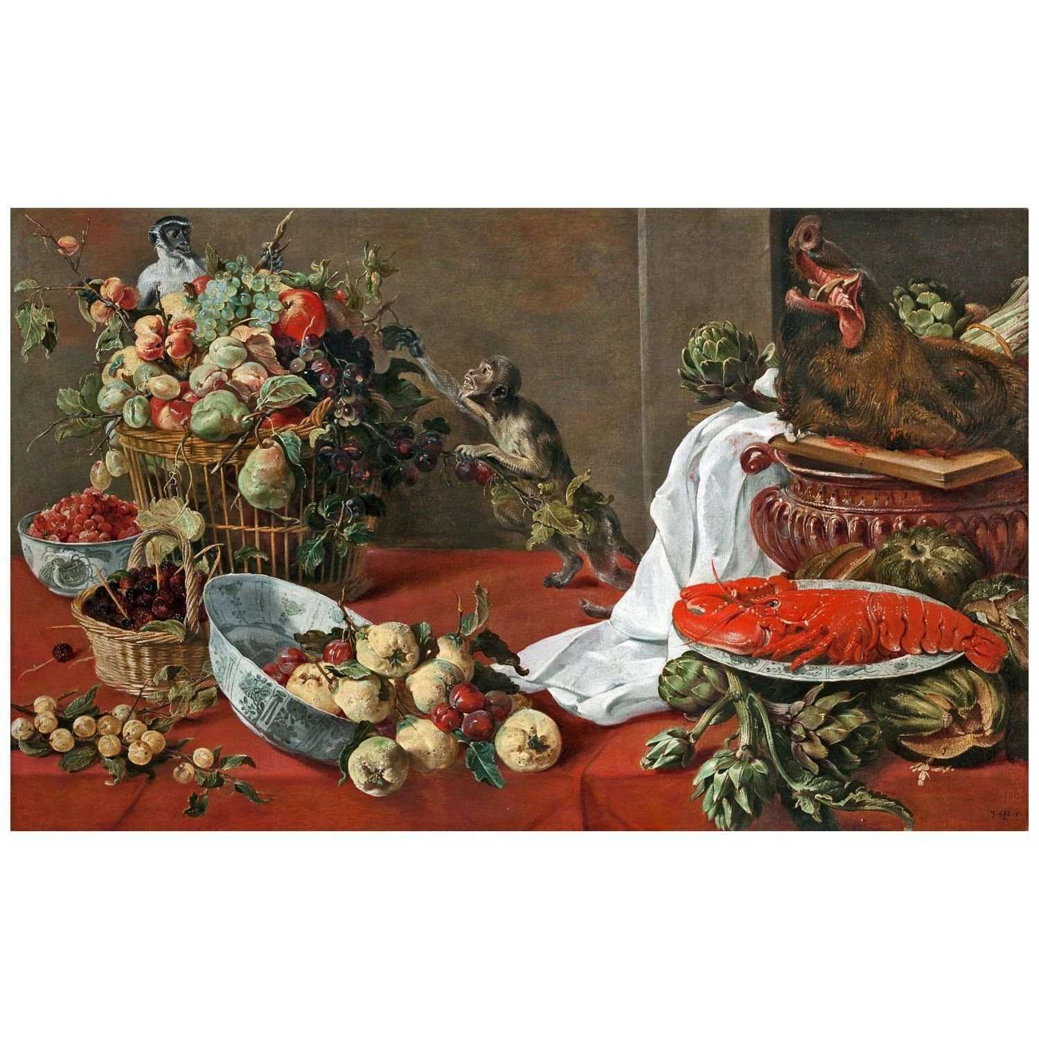  Frans Snyders. Still Life with Monkeys. 1635. N?rodn? galerie, Praha