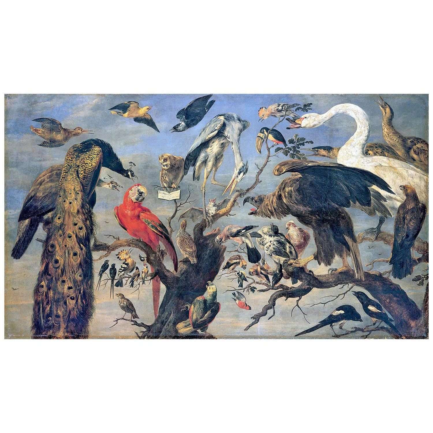  Frans Snyders. Bird Concert. 1630s. Hermitage St. Petersburg
