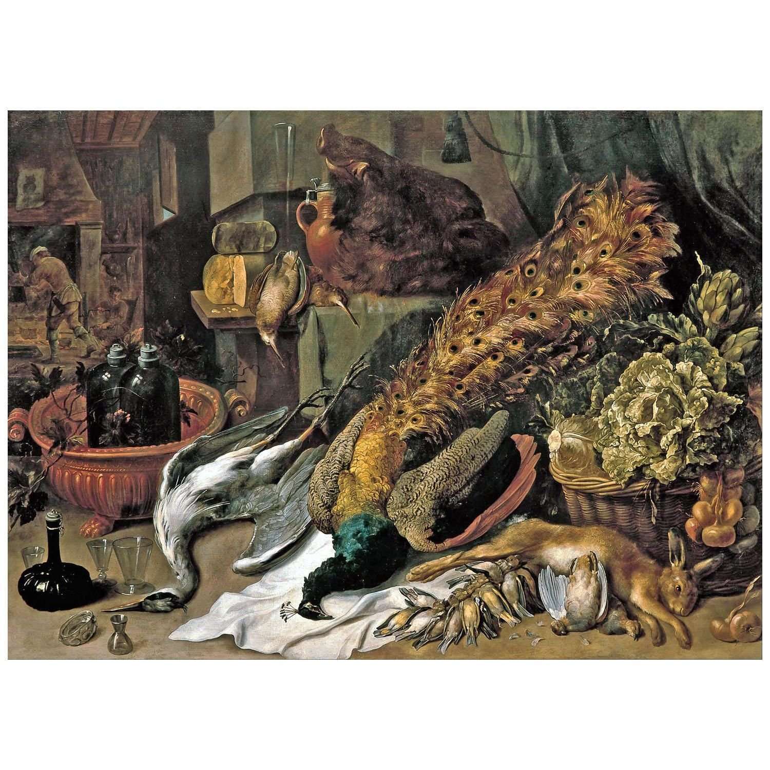  Frans Snyders. Still Life with a Wine Cooler. 1610s. Banco Santander Madrid
