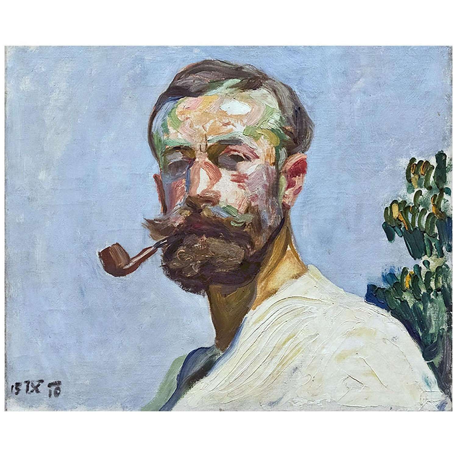  Frantisek Kupka. Self-Portrait. 1910. N?rodn? galerie v Praze