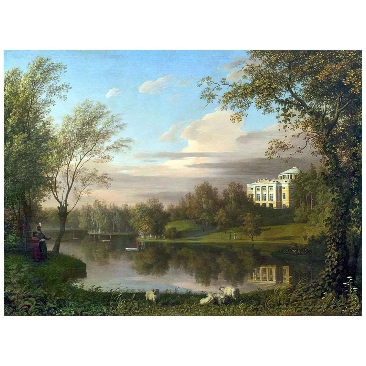   Karl von K?gelgen. Blick auf Pawlowsk. 1800. Schloss Pawlowsk