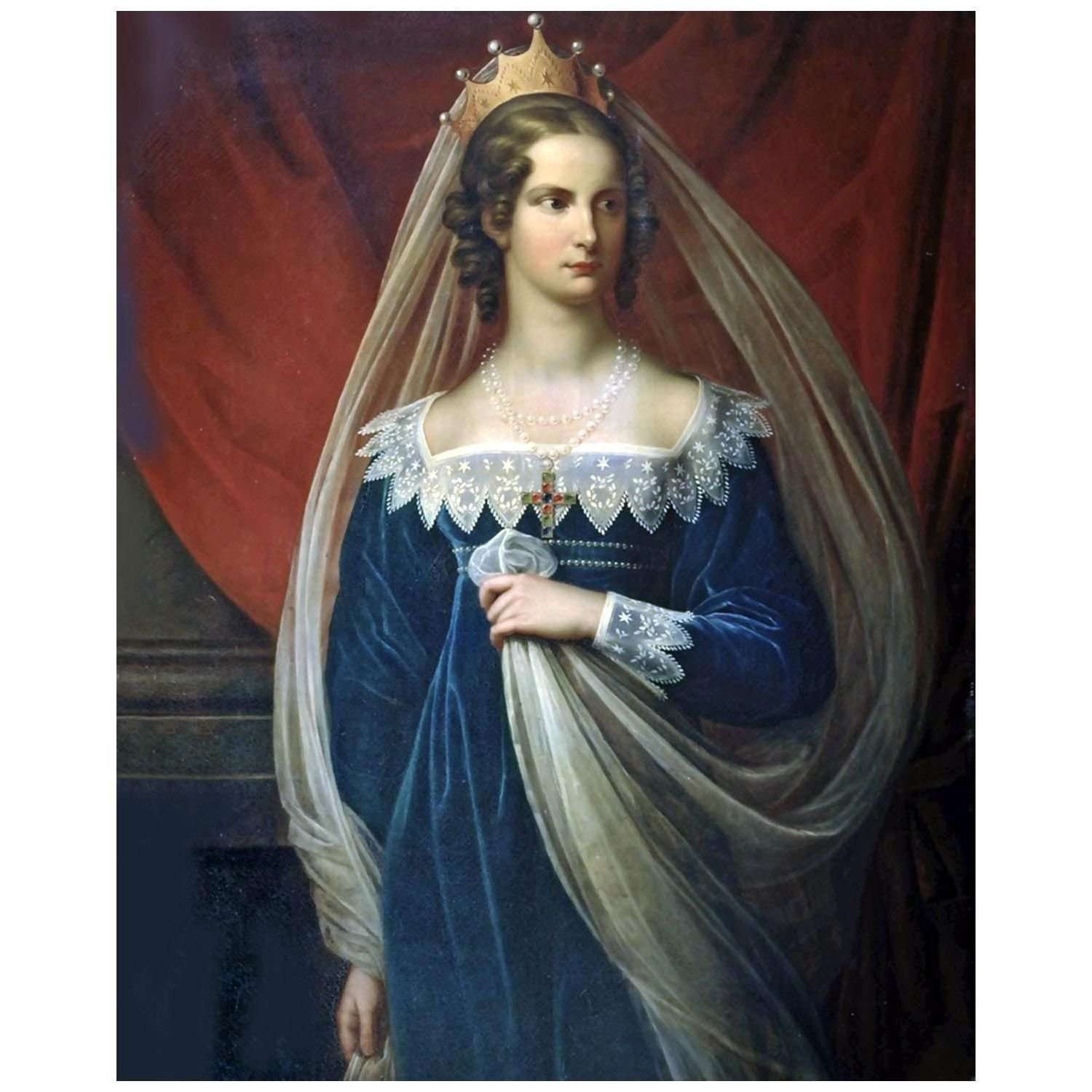   Gerhard von K?gelgen. Prinzessin Charlotte von Preussen. 1817. Gatchina Museum