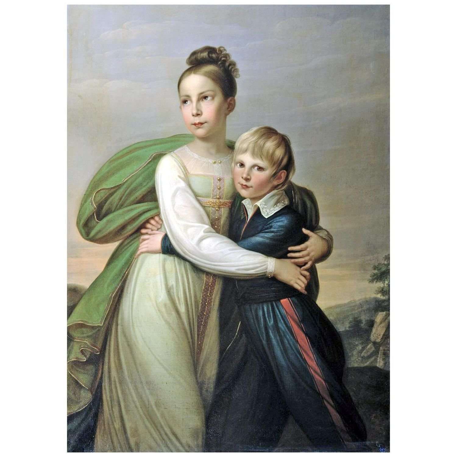   Gerhard von K?gelgen. Prinzessin Luisen und Prinz Albrecht. 1817. Gatchina Museum