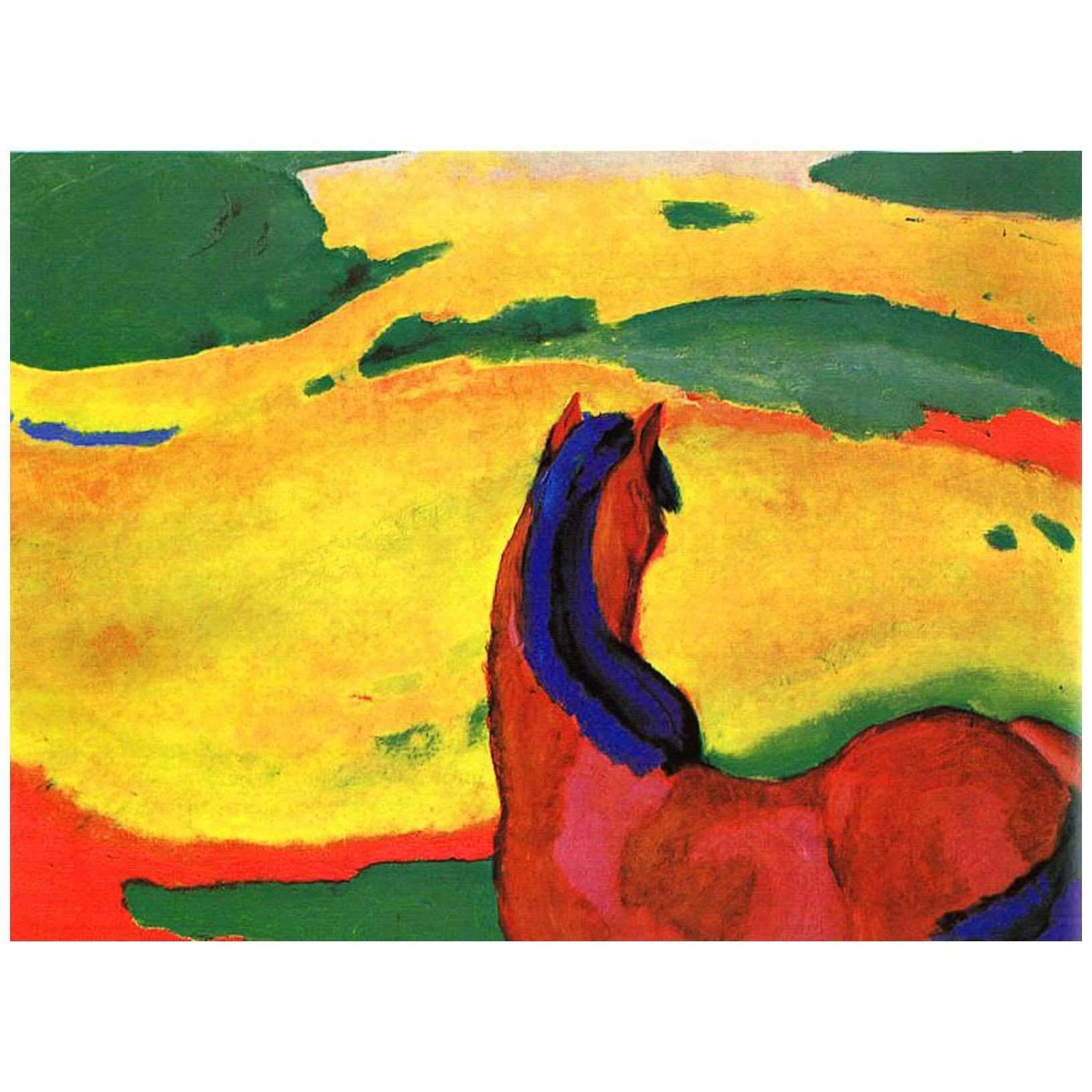  Franz Marc. Pferd in Landschaft. 1910. Musum Folkwang Essen