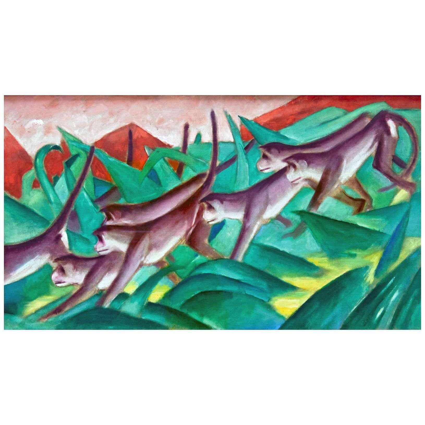  Franz Marc. Affenfries. 1911. Hamburger Kunsthalle