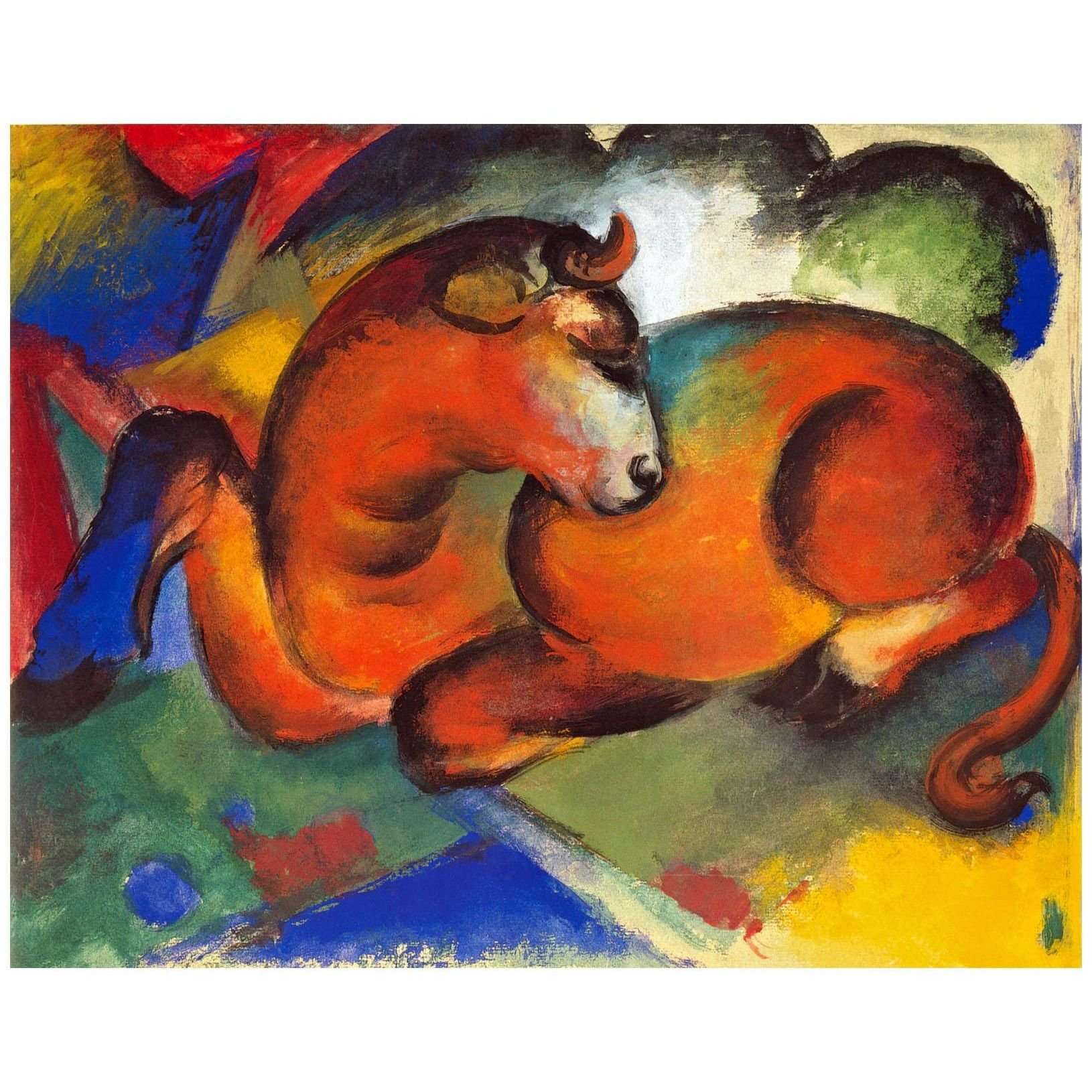 Franz Marc. Roter Stier. 1912. Pushkin Museum Moscow
