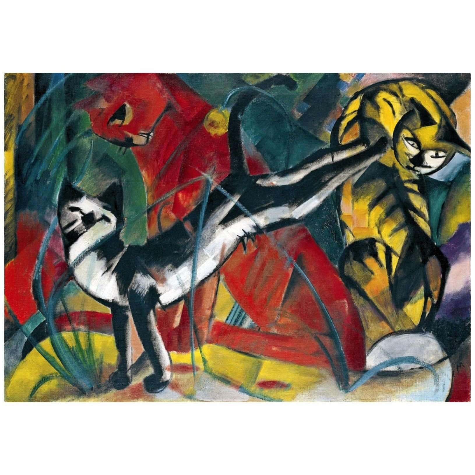  Franz Marc. Drei Katzen. 1913. K20 Dusseldorf