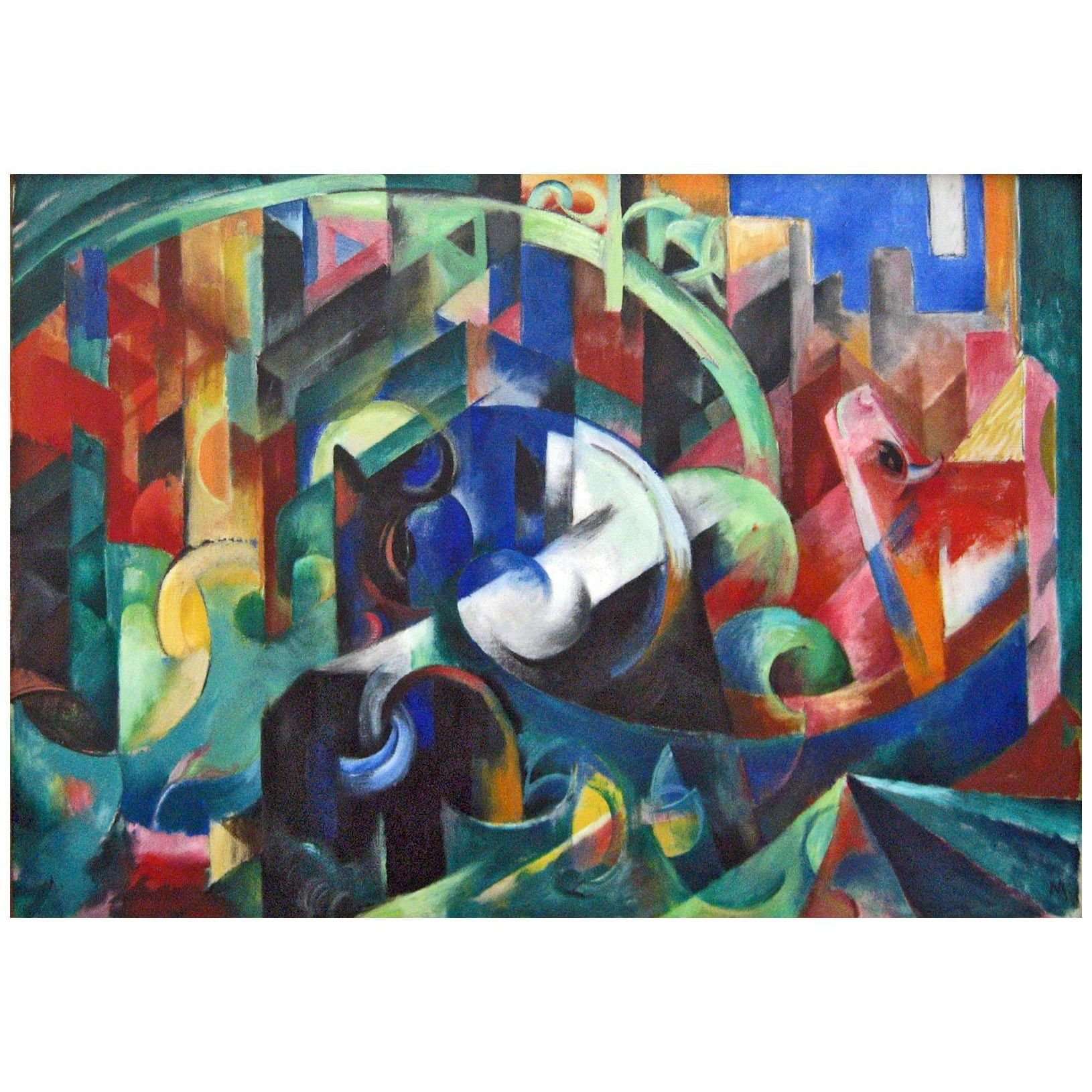  Franz Marc. Rindern I. 1913. Neue Pinakothek Munchen