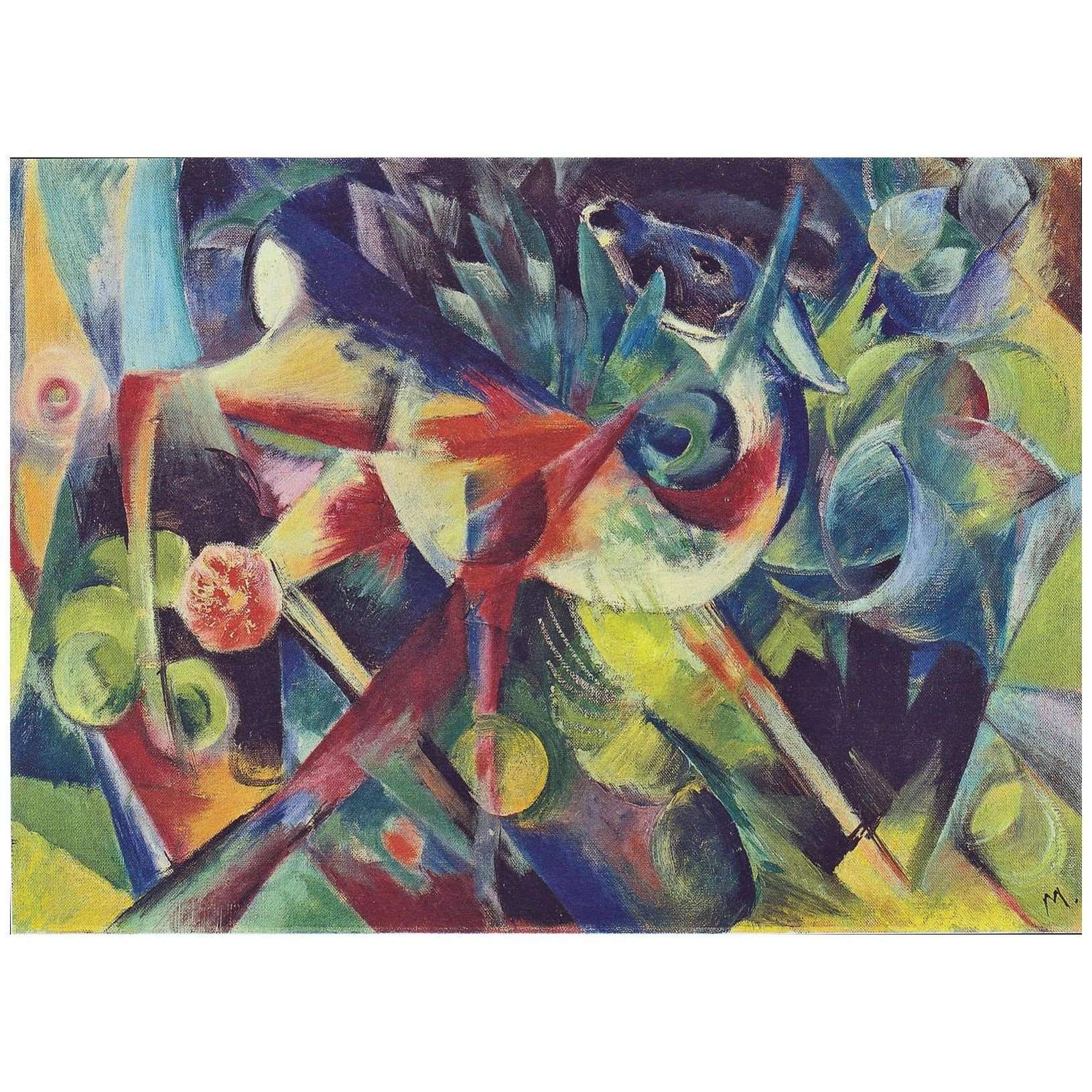  Franz Marc. Reh im Blumengarten. 1913. Kunsthalle Bremen