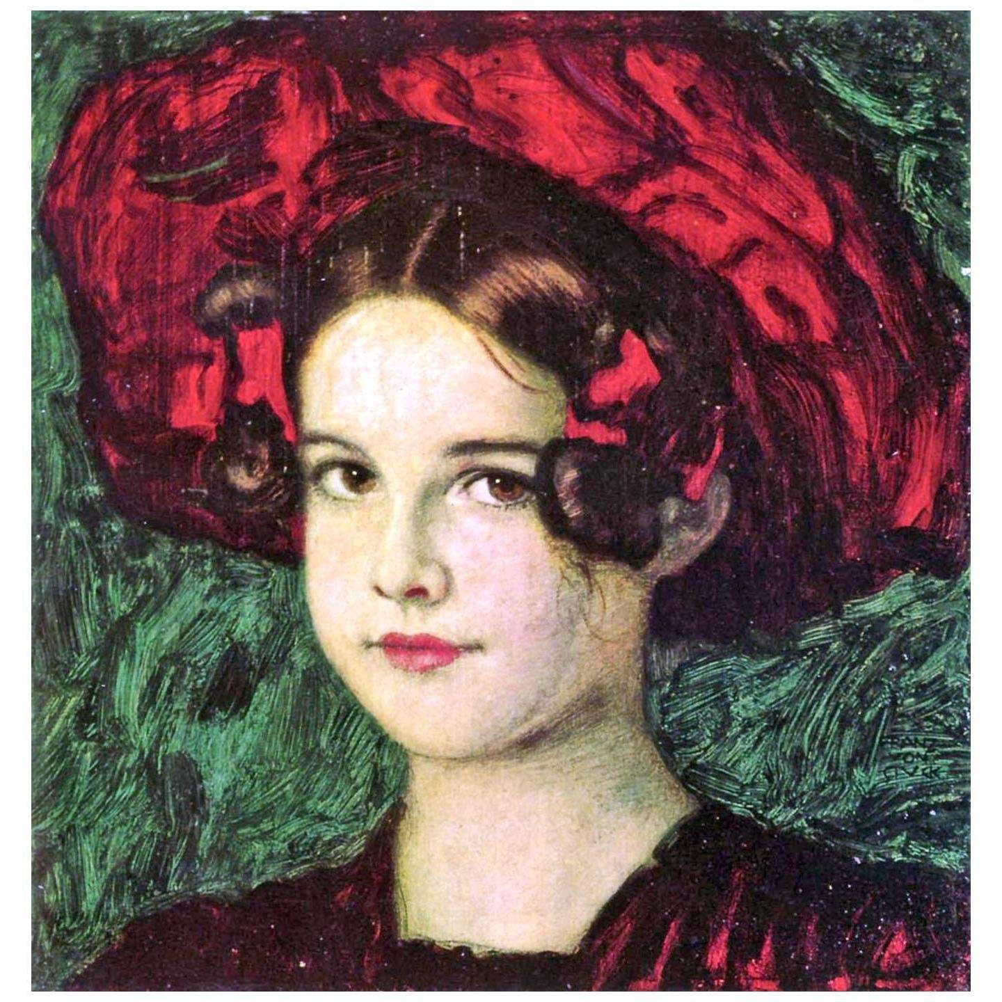  Franz von Stuck. Mary mit rotem Hut. 1902. Private collection