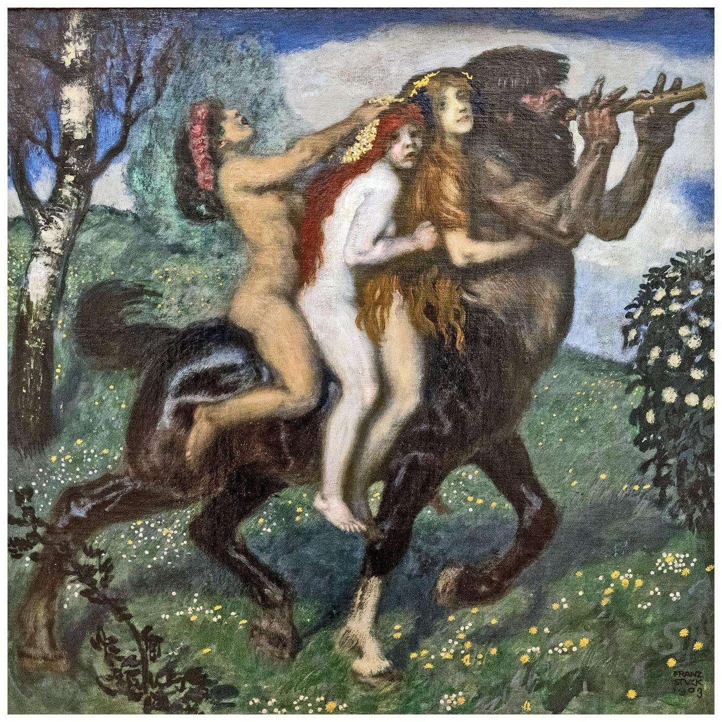  Franz von Stuck. Der Spazierritt. 1903. Museum Georg Schafer Schweinfurt