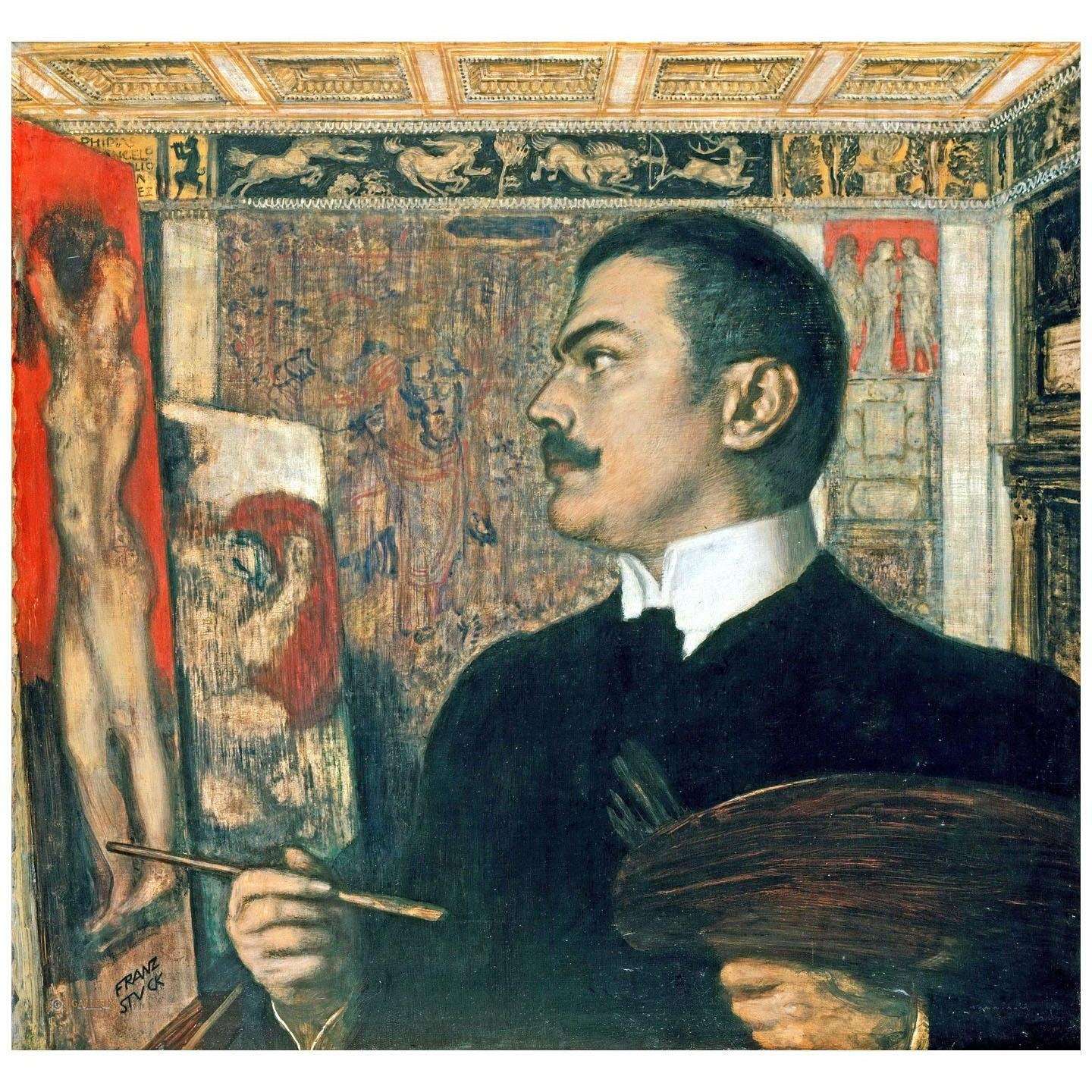  Franz von Stuck. Selbstbildnis. 1905. Gemaldegalerie Berlin