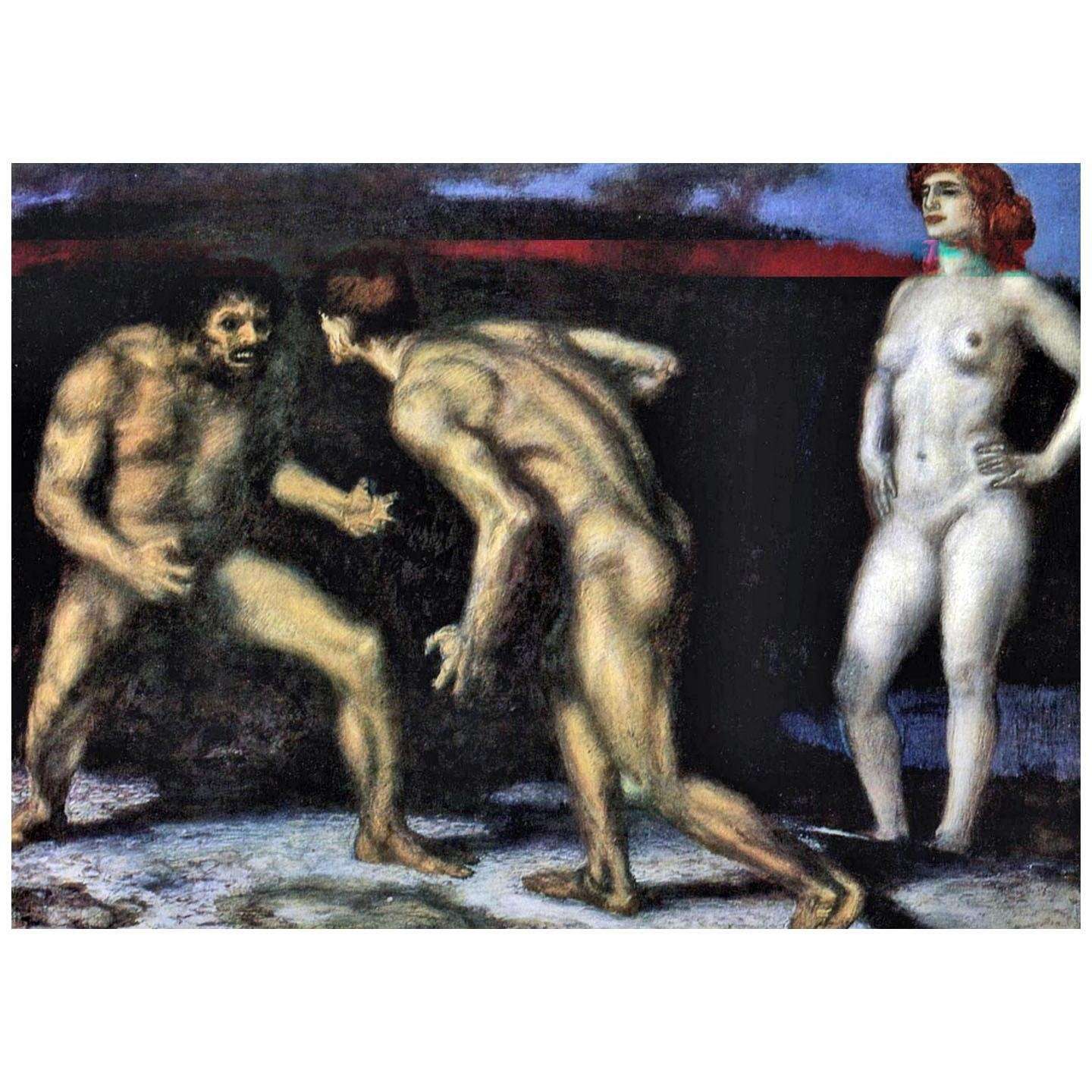 Franz von Stuck. Der Kampf um die Frau. 1905. Hermitage St. Petersburg