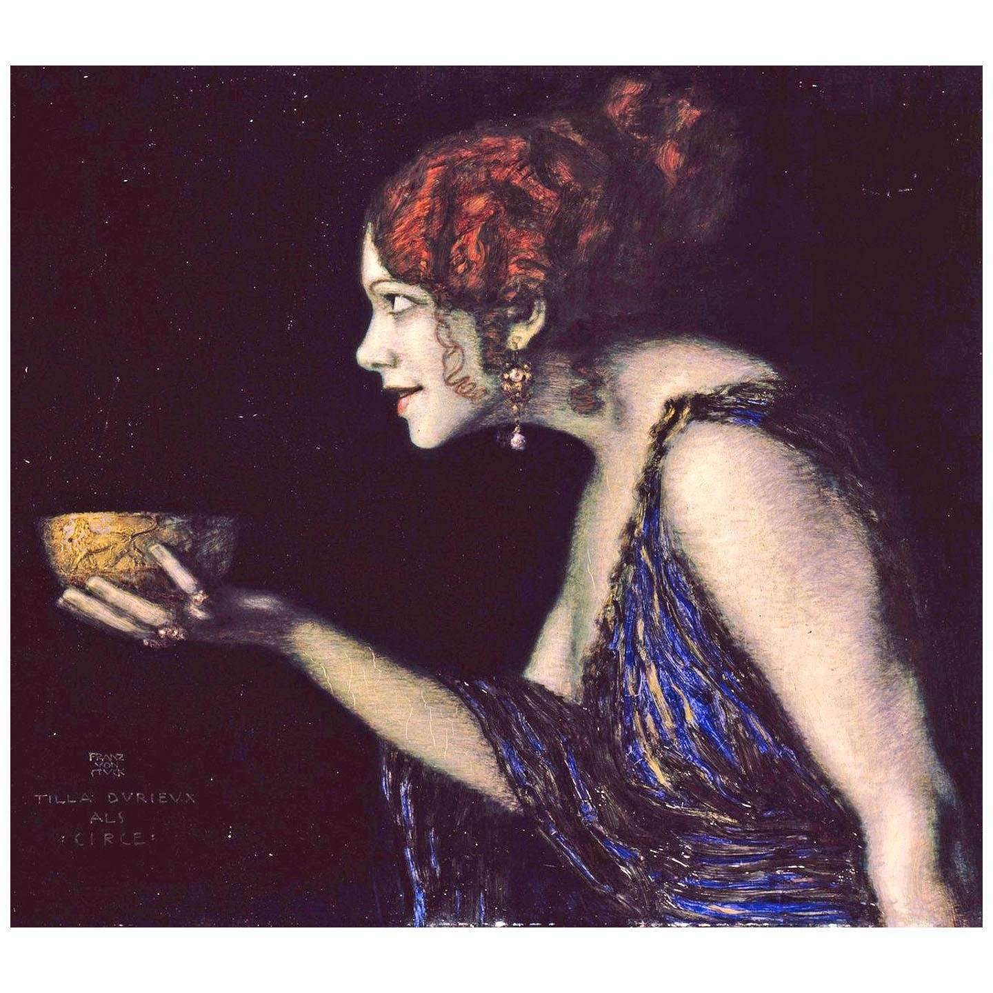  Franz von Stuck. Tilla Durieux als Circe. 1912. Gemaldegalerie Berlin