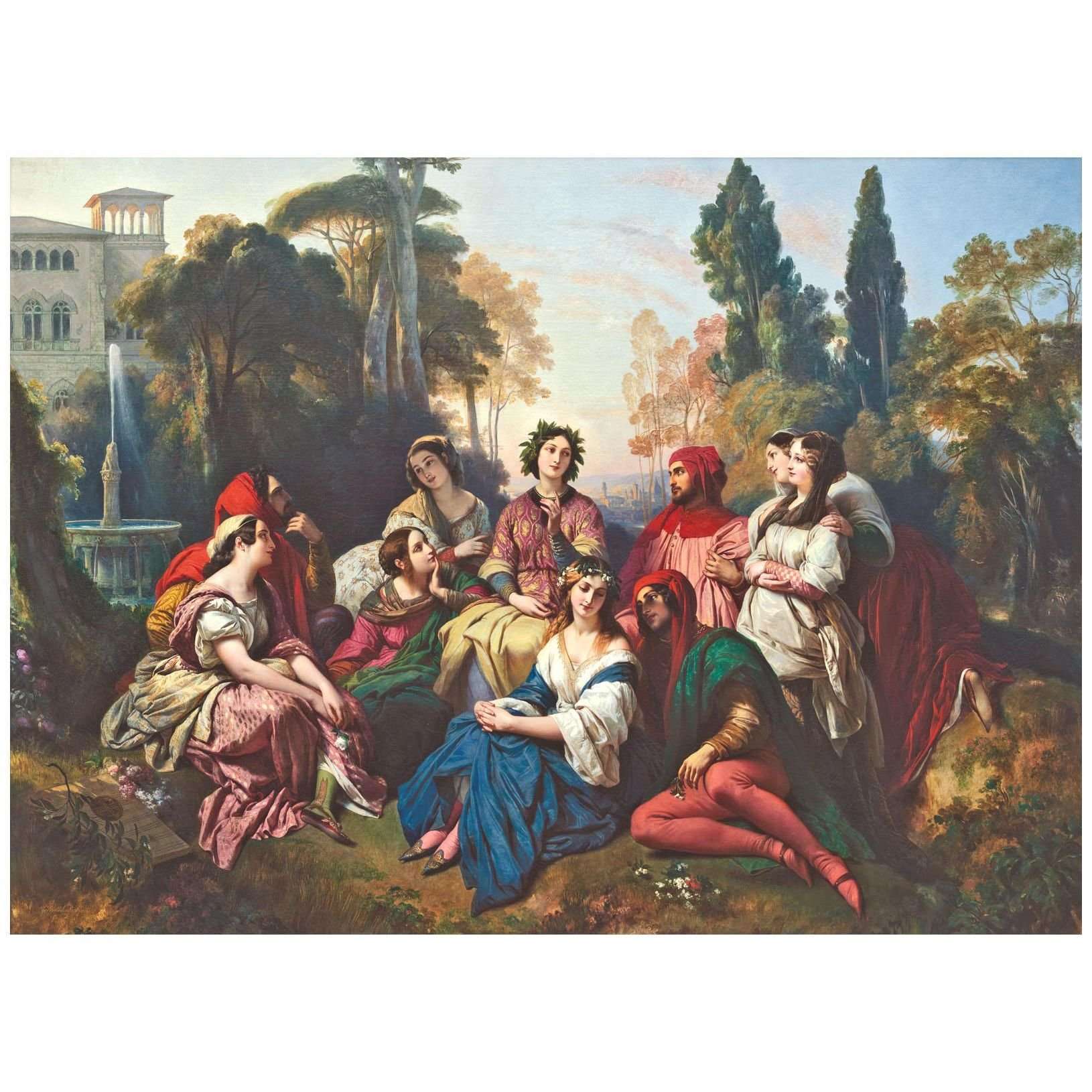  Franz Winterhalter. Decameron. 1837. Lichtenstein Museum Wien