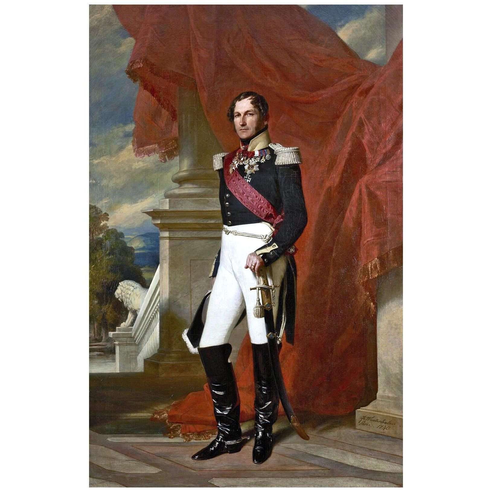   Franz Winterhalter. Leopold I von Belgien. 1840. Palais Royal Bruxelles