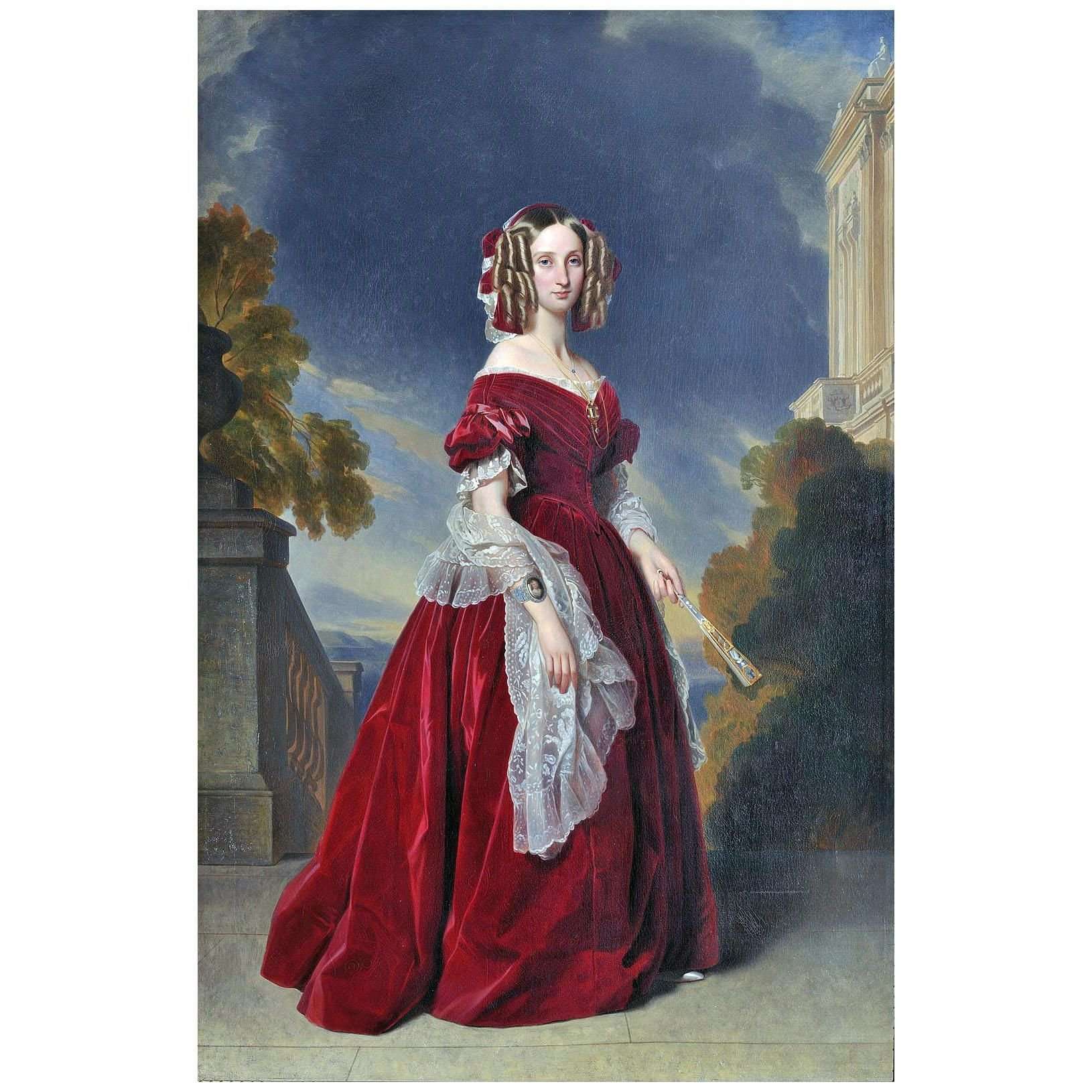   Franz Winterhalter. Louise von Orleans, K?nigin der Belgier. 1844. Musee de Versailles