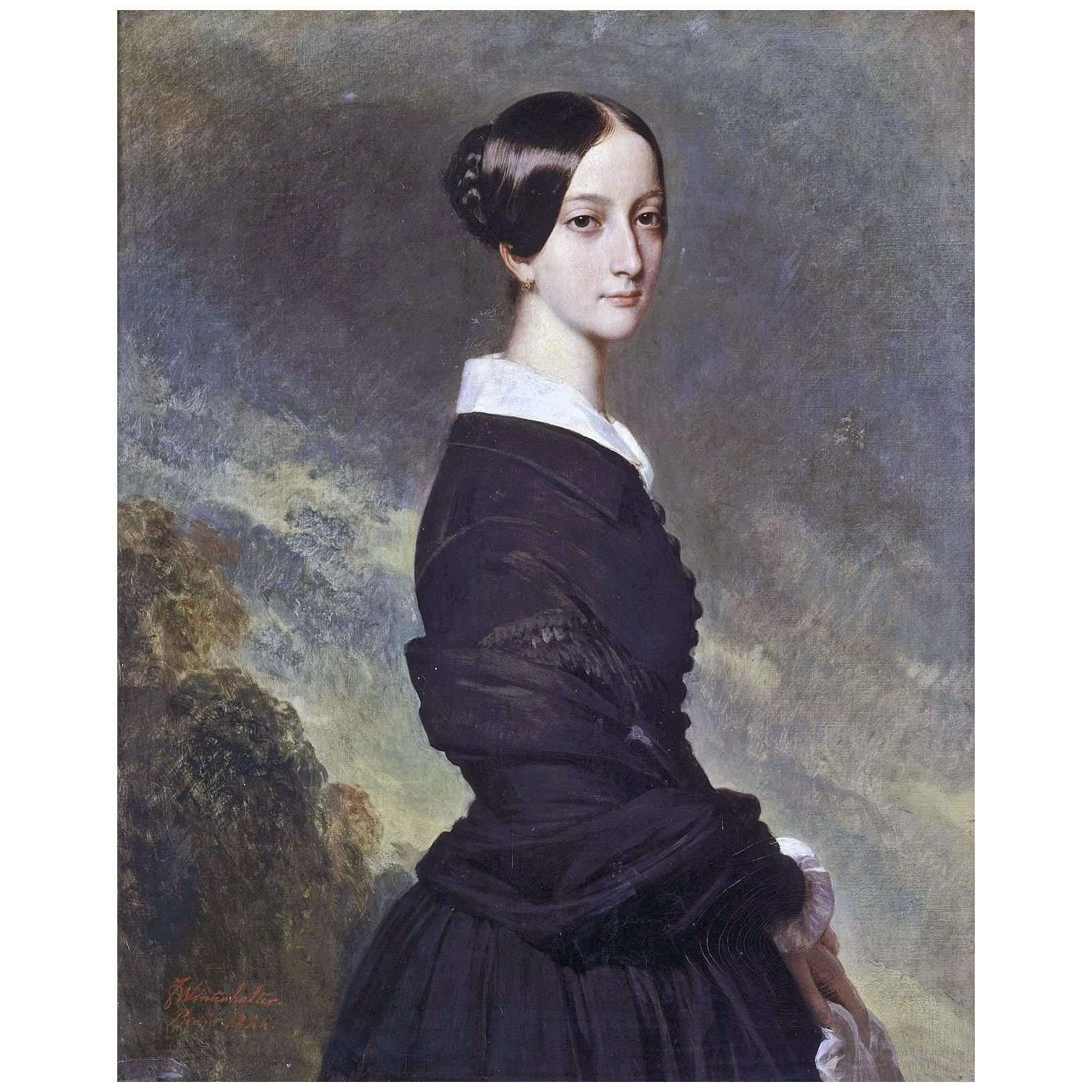   Franz Winterhalter. Francisca von Brasilien, Prinzessin von Joinville. 1844. Musee de Versailles