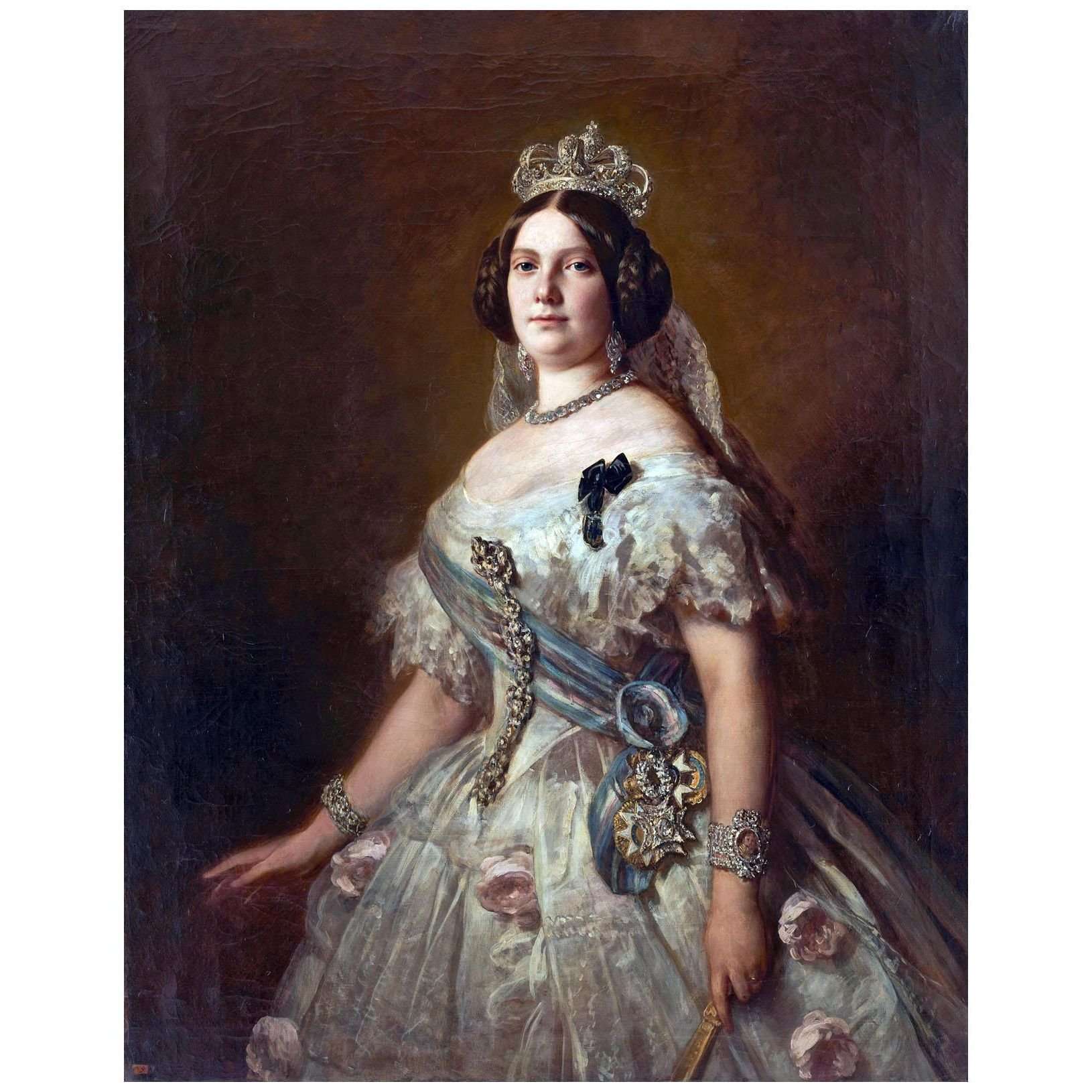   Franz Winterhalter. Isabella, K?nigin von Spanien. 1852. Augustiner Museum Frieburg