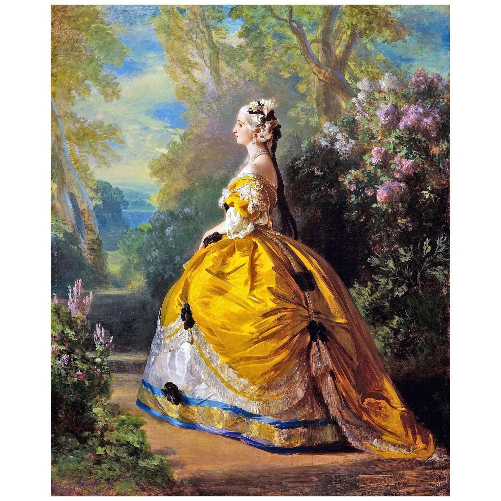   Franz Winterhalter. Die Kaiserin Eugenie. 1854. Museum of Fine Arts Houston