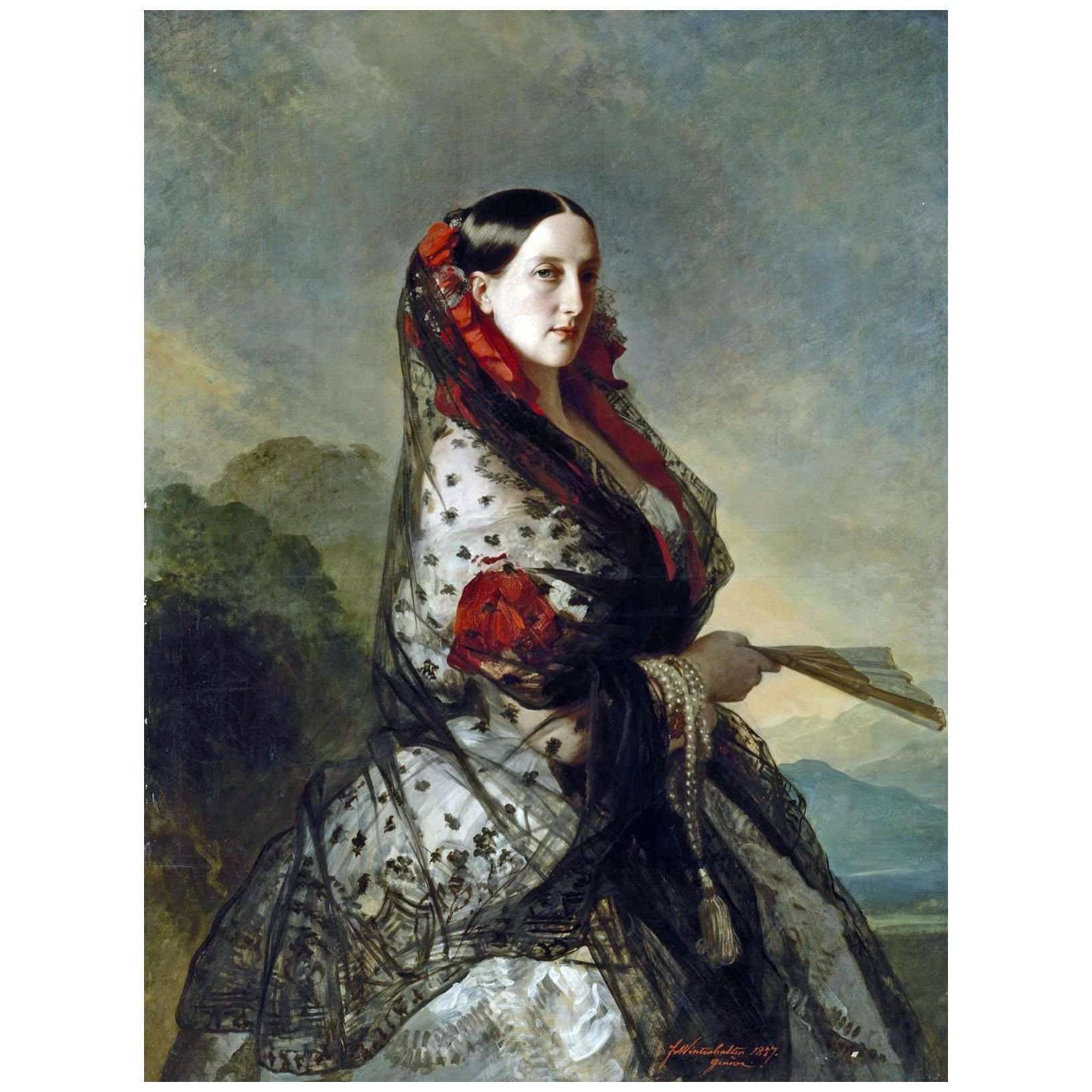   Franz Winterhalter. Grossherzogin Maria Nikolajewna. 1857. Hermitage Museum