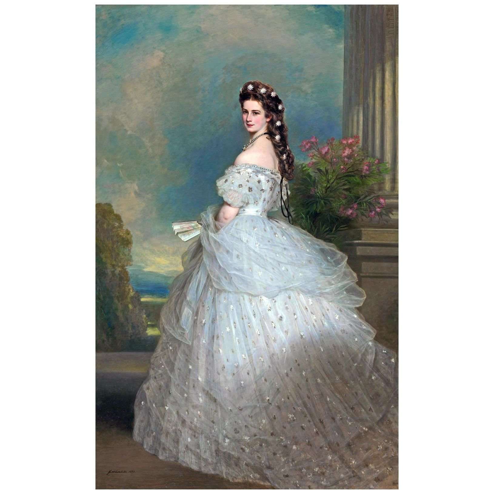   Franz Winterhalter. Kaiserin Elisabeth in Balltoilette. 1865.KHM Wien