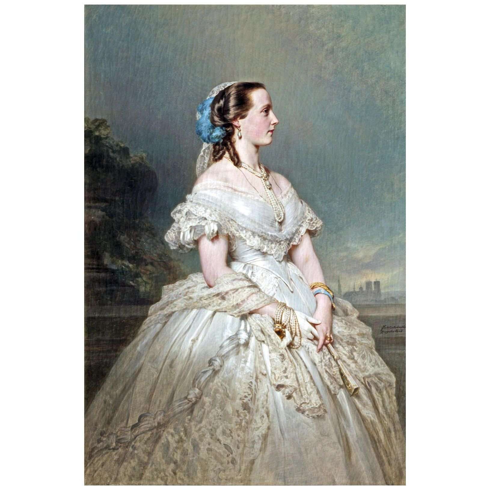   Franz Winterhalter. K?nigin Maria Hendrika von Belgien. 1865. Palais Royal Bruxelles