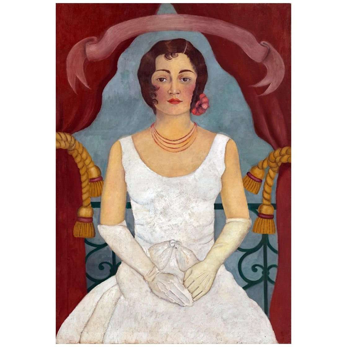  Frida Kahlo. Retrato de una dama en blanco. 1929. Private collection