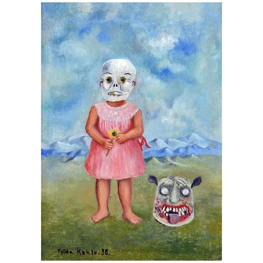  Frida Kahlo. Nina con m?scara de muerte. 1938. Nagoya Art Museum