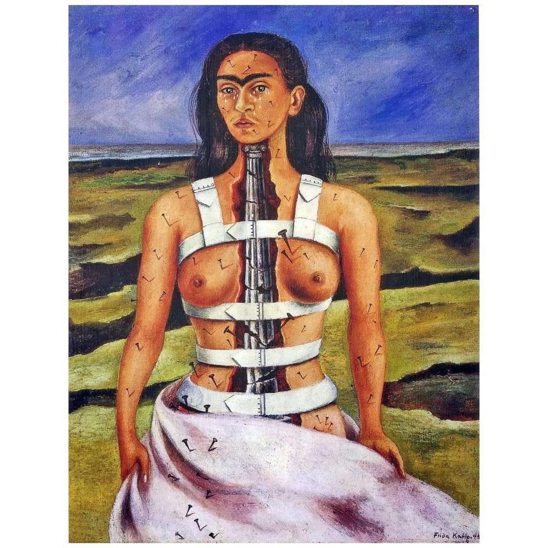  Frida Kahlo. La Columna Rota. 1944. Museo Dolores Olmedo Mexico