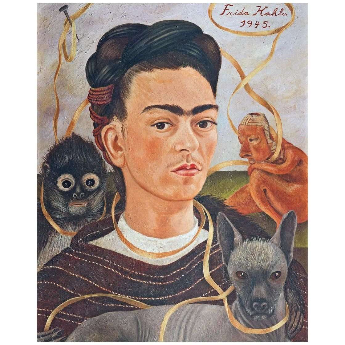  Frida Kahlo. Autorretrato con mono. 1945. Brady Foundation Mexico