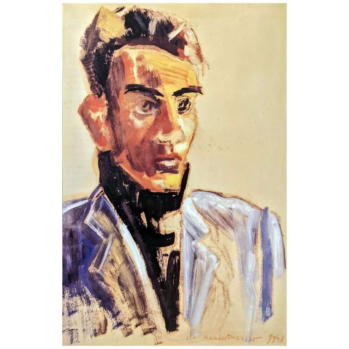  Friedensreich Hundertwasser. Selbstportrait. 1948