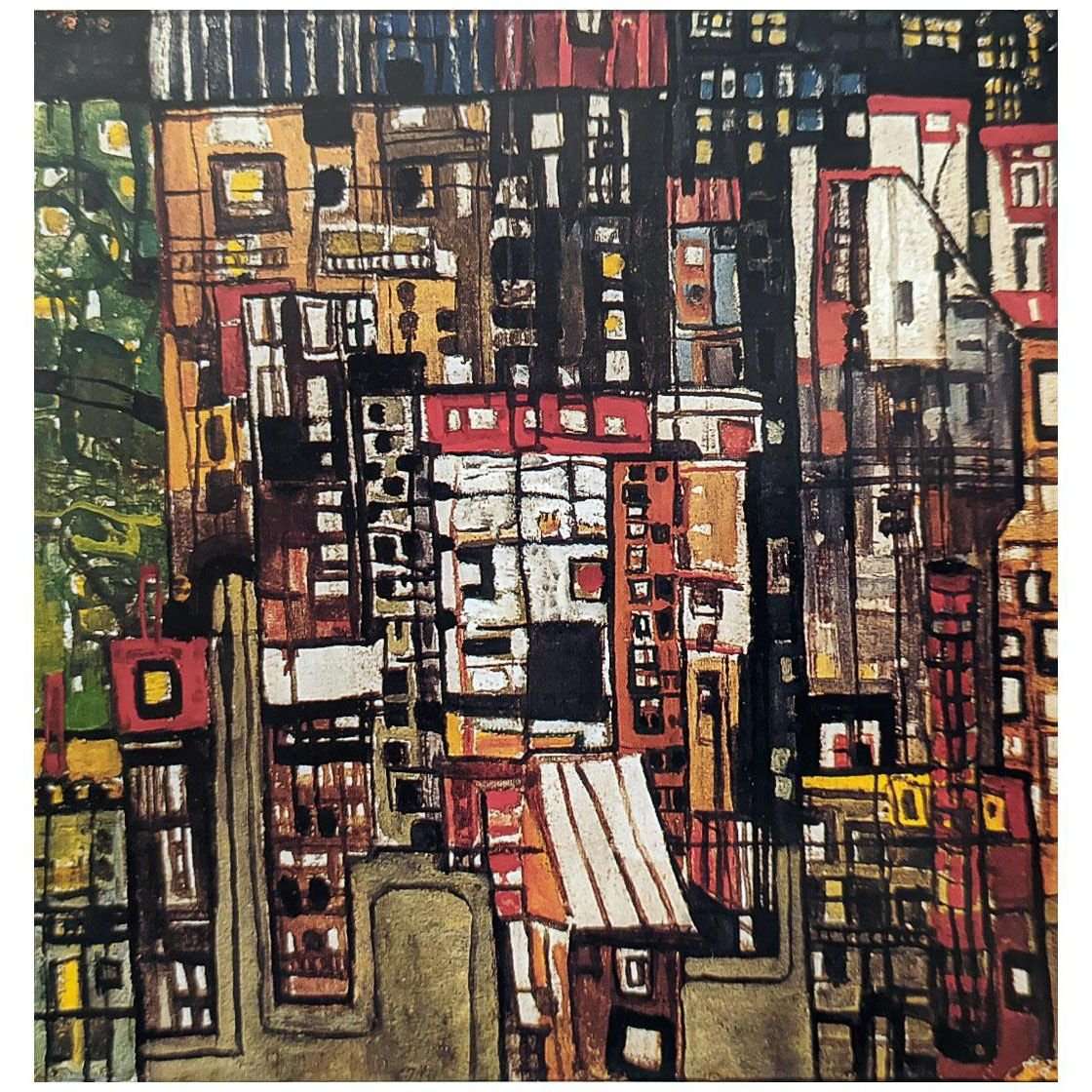  Friedensreich Hundertwasser. Stadtansicht. 1950