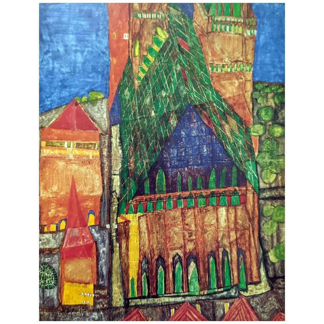  Friedensreich Hundertwasser. Kathedrale I, Marrakesch. 1951