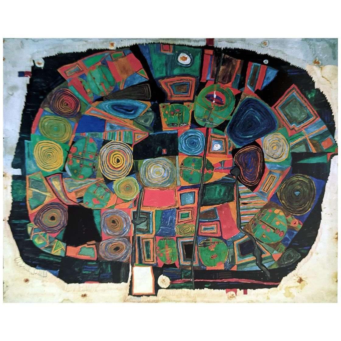  Friedensreich Hundertwasser. Der Garten der glucklichen Toten. 1953
