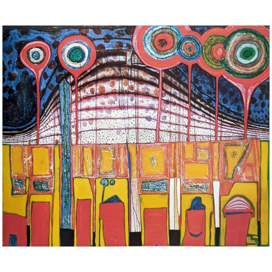  Friedensreich Hundertwasser. Hemdarmelschnitt. 1954