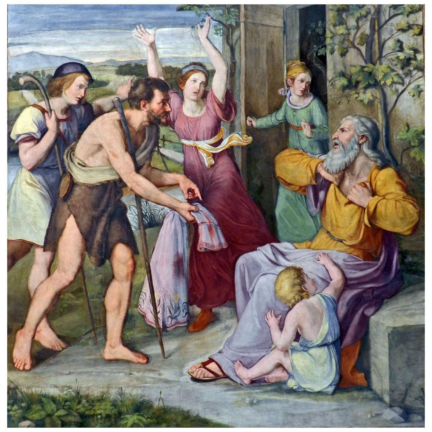  Wilhelm Schadow. Klage Jakobs. 1816. Gemaldegalerie Berlin