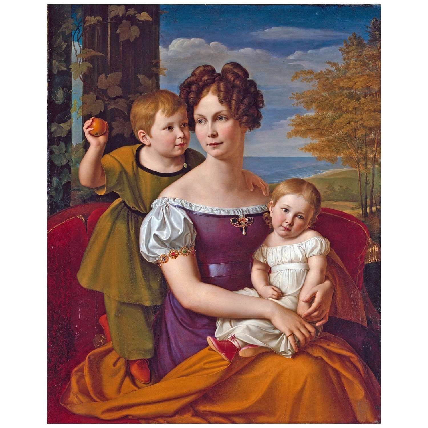  Wilhelm Schadow. Alexandrine von Mecklenburg und ihre Kinder. 1825. SM Schwerin