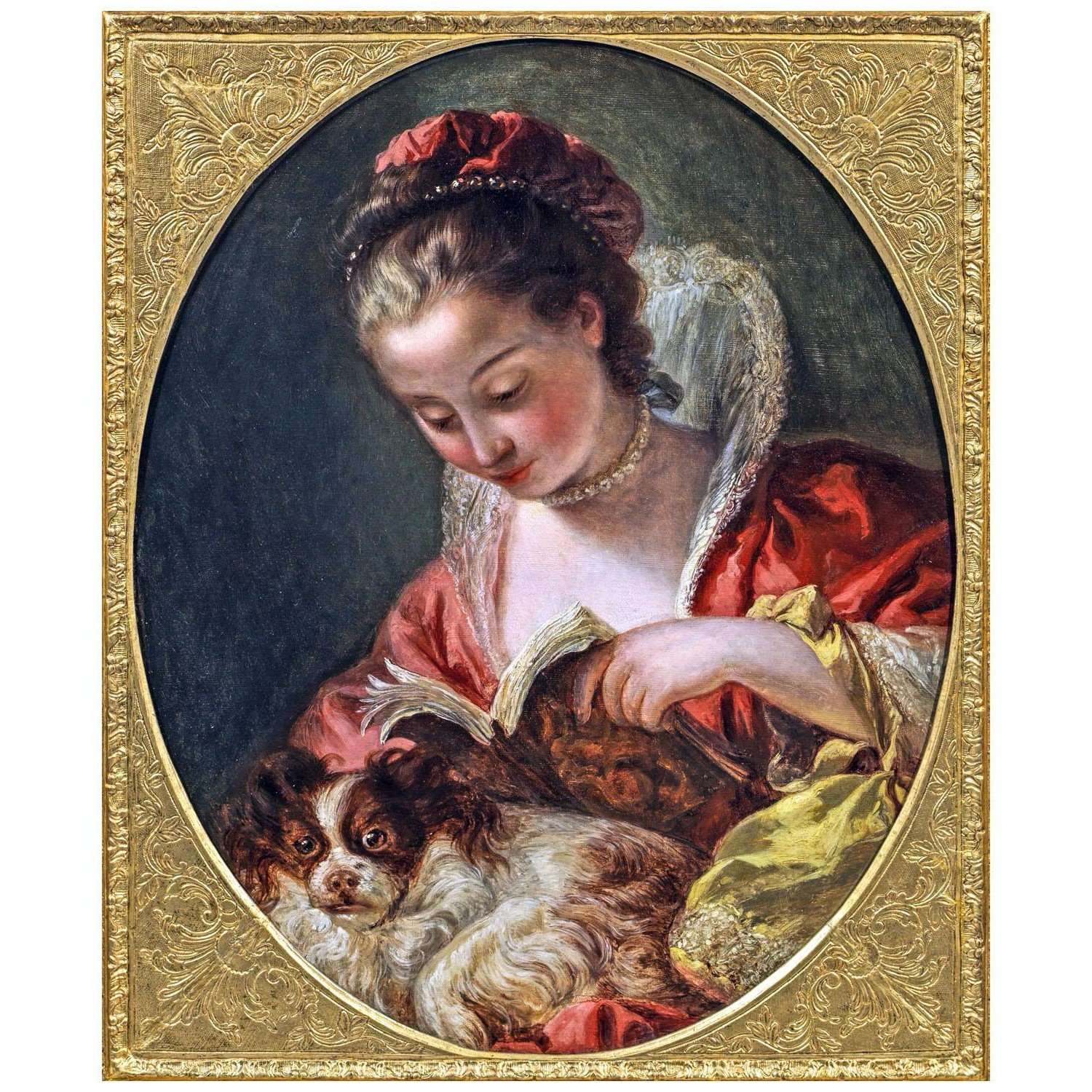- Gabriel-Francois Doyen. La Lecture. 1761. Private collection