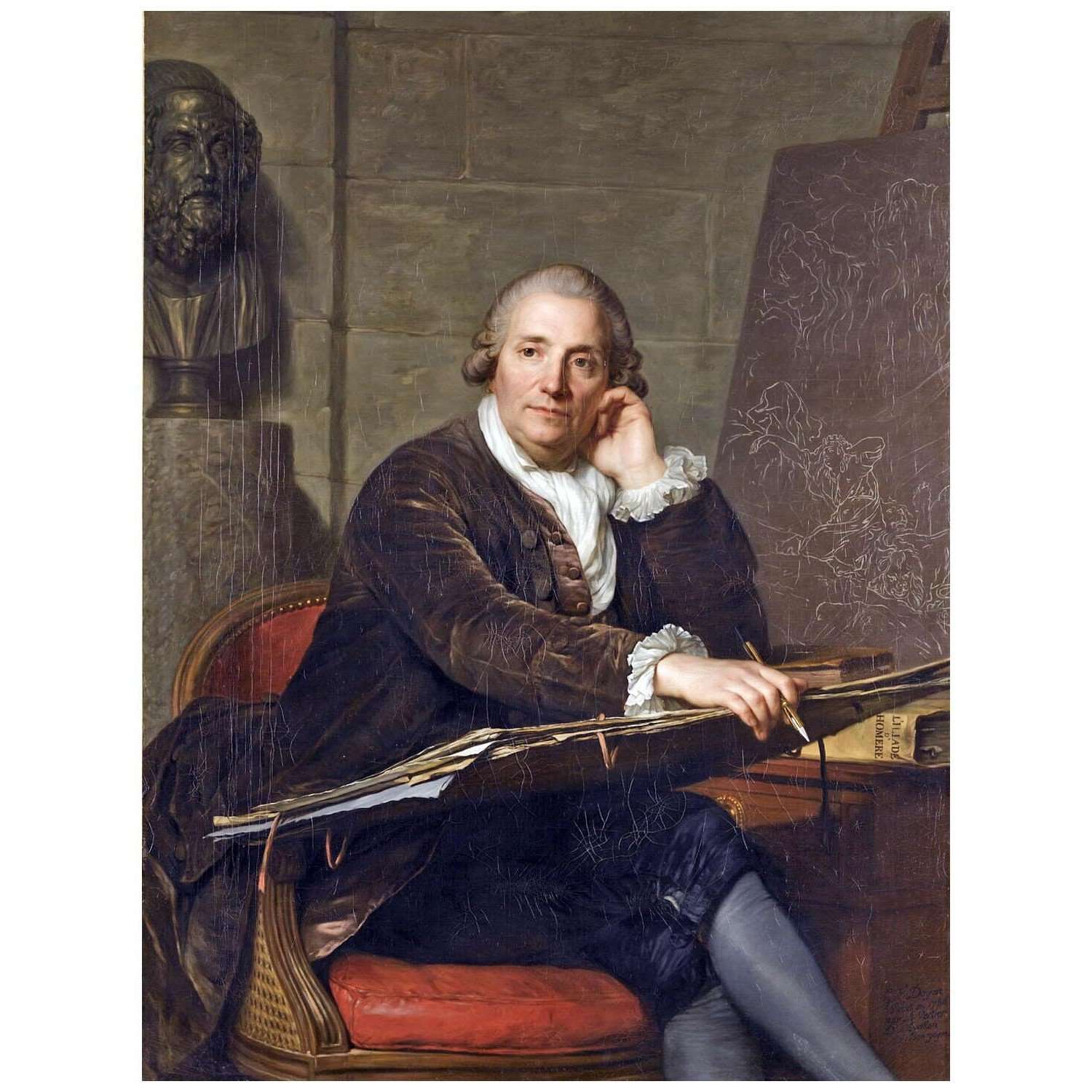 - Antoine Vestier. Gabriel-Francois Doyen. 1786. Musee du Louvre