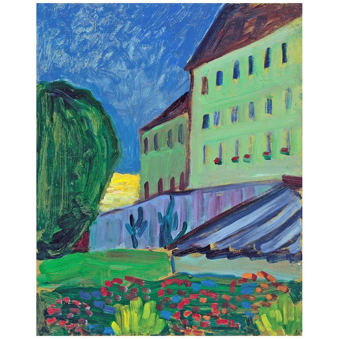  Gabriele Munter. School House, Murnau. 1908. Thyssen-Bornemisza Museum